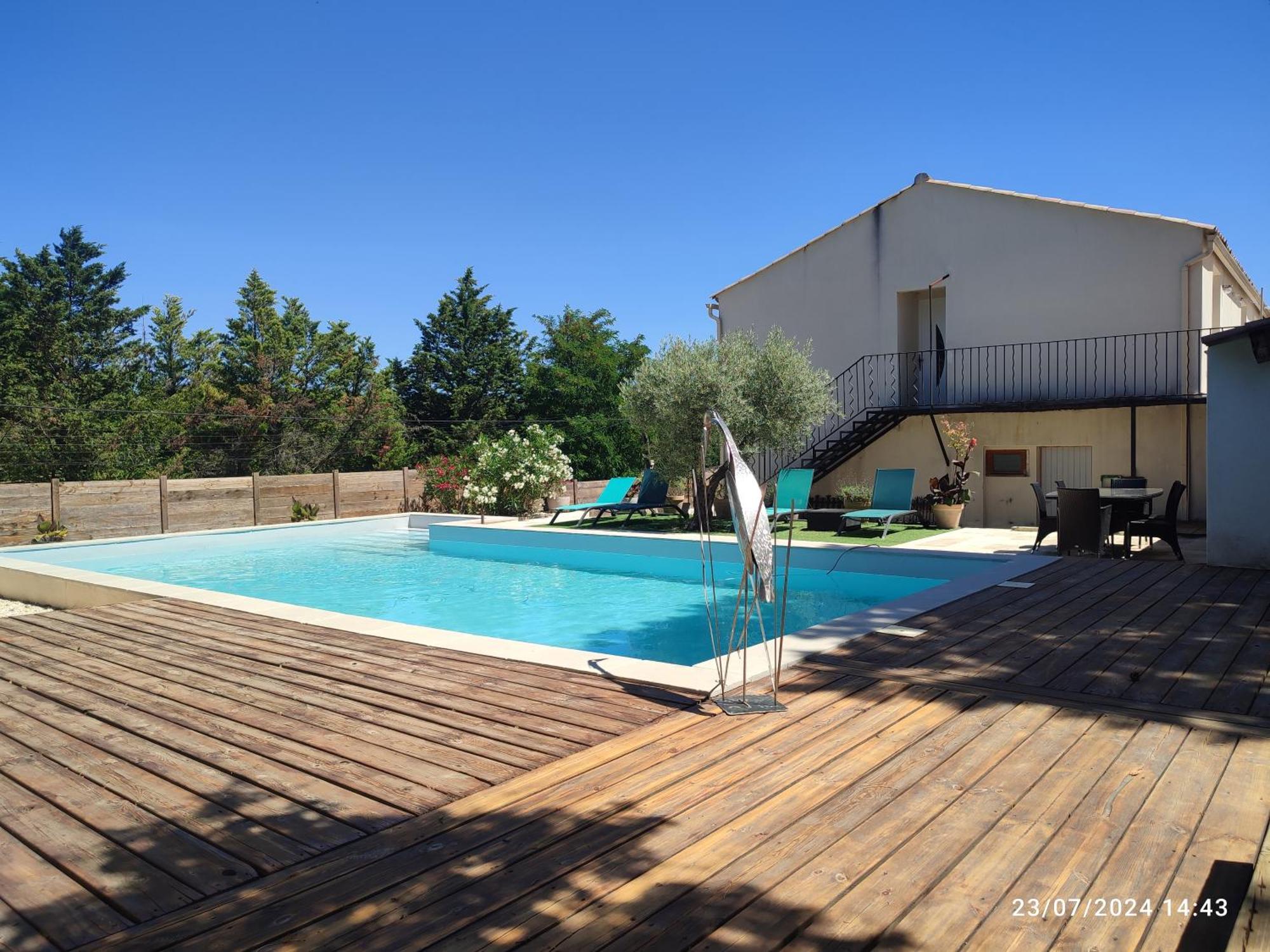 Ferienwohnung La Maison Des Amis Lussan  Exterior foto